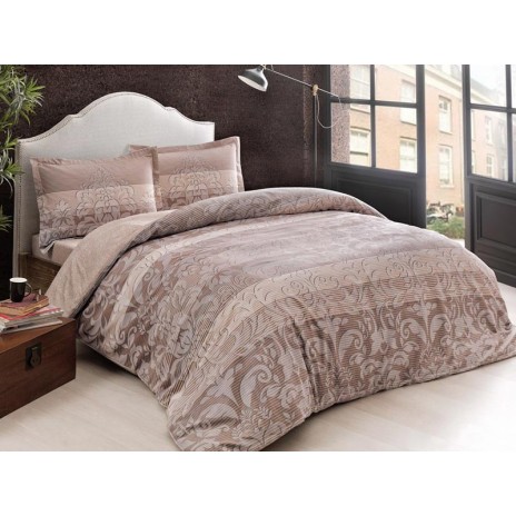 Lenjerie XXL dublu bumbac 100% satin, TAC, Luzon King