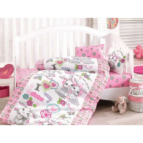 Lenjerii patut bebelusi bbc 100%, Cotton Box, Sisters