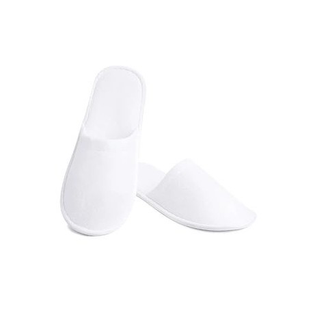 Papuci hotelieri cu talpa groasa de 4mm, Albi, marime universala