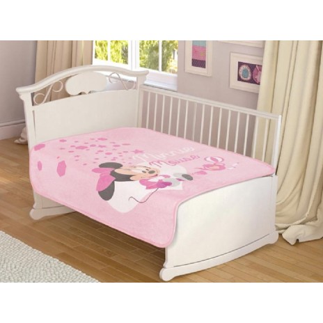 Patura bebelusi Tac 100x120cm, Minnie Mouse Play Time