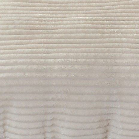 Patura cocolino Line 200x230cm crem, microfibra plusata dungi.