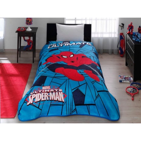 Patura de lux Tac 160x220cm, Spiderman