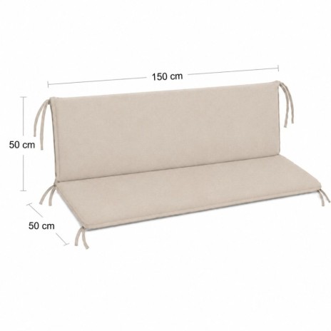 perna balansoar gradina cerem 150x50x50 cm  doua segmente husa detasabila Oxford Ralex Pucioasa