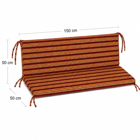 perna balansoar gradina multicolor 150x50x50 cm  doua segmente husa detasabila Oxford Ralex Pucioasa