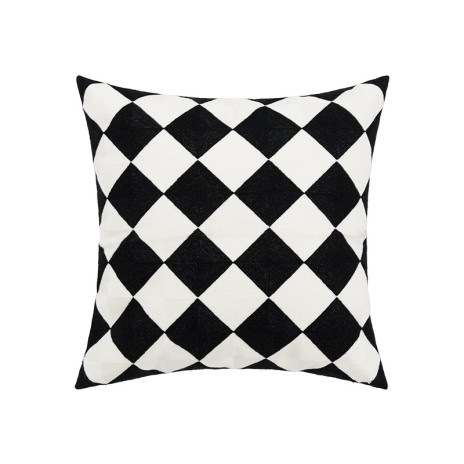 Perna decorativa cu broderie, bumbac 100%, Geometric 0004