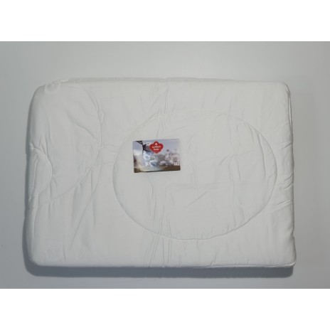 Pilota umplutura bumbac si fata bumbac 100% satin, Cotton Box, alba