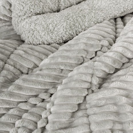 Pilota iarna cocolino pat dublu Cotton Box Wave Gri 200x220