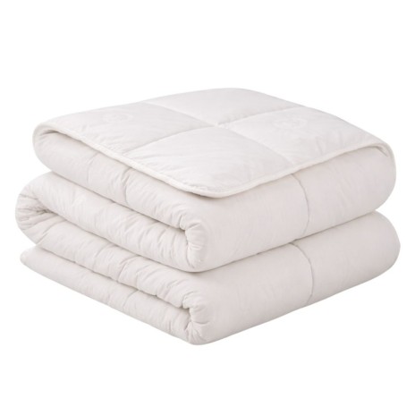 Pilota pat dublu bumbac Cotton Box ecru cu umplutura naturala 195x215 cm
