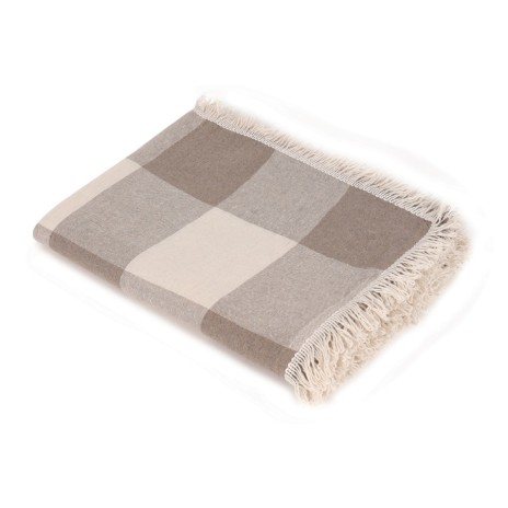 Pled subtire 180 x 230 cm, bumbac 100%, Enlora Home, Dama Brown