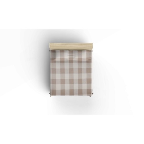 Pled subtire 180 x 230 cm, bumbac 100%, Enlora Home, Dama Brown