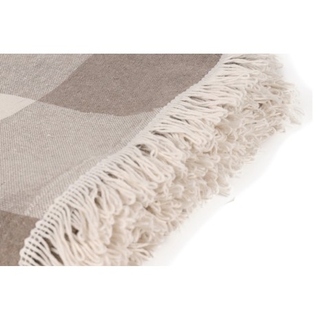 Pled subtire 180 x 230 cm, bumbac 100%, Enlora Home, Dama Brown