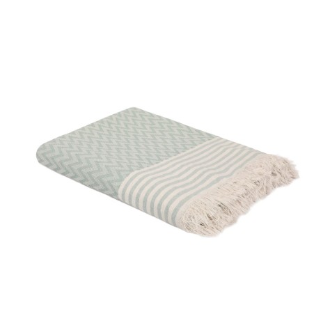 Pled subtire bumbac 100%, 170x210cm, No7 Green