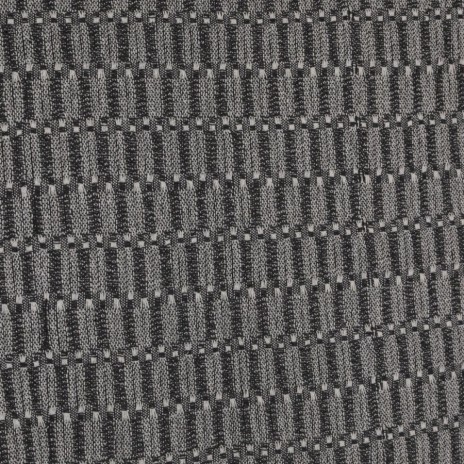 Pled Vizyon Antracit 170x210cm cu model grafic și ciucuri din bumbac și poliester