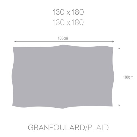 Pled universal 130x180cm, Silver, C6 gri