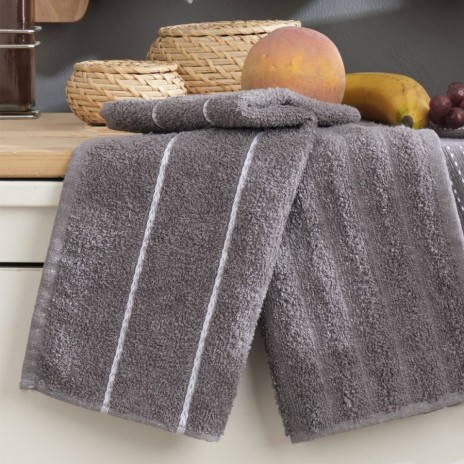 prosop bucatarie bumbac gri antracit 30x50 Sofya