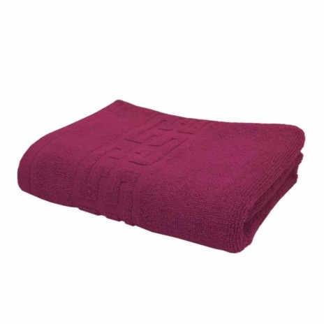 Prosop bumbac 100% cu bordura greceasca, 500gr/m2, 70x140cm, Bordo