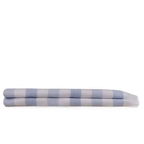 Set 2 prosoape de plaja cu franjuri bumbac 70x140 Stripe Bleu Hobby Home