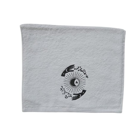Prosop Halloween cu broderie 30x50cm, bumbac 100%