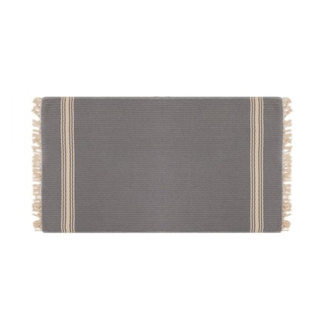 Prosop plaja cu franjuri, bumbac 100%, 100 X 180 cm, Basak Blue