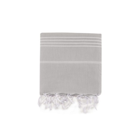 Prosop plaja cu franjuri, bumbac 100%, 100 X 180 cm, Sultan Grey