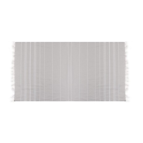 Prosop plaja cu franjuri, bumbac 100%, 100 X 180 cm, Sultan Grey