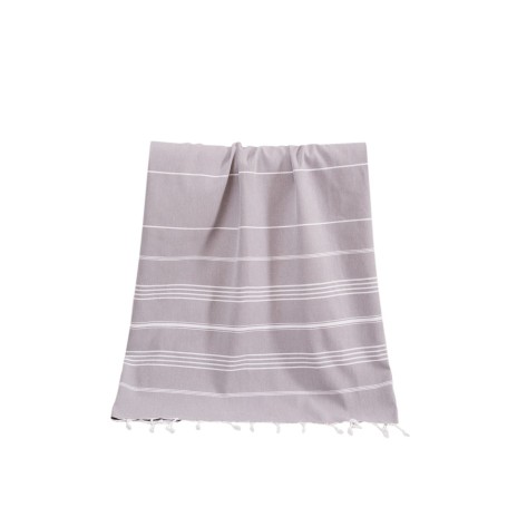 Prosop plaja cu franjuri, bumbac 100%, 100 X 180 cm, Sultan Grey