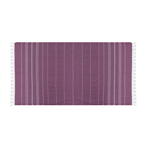 Prosop plaja cu franjuri, bumbac 100%, 100 X 180 cm, Sultan Purple