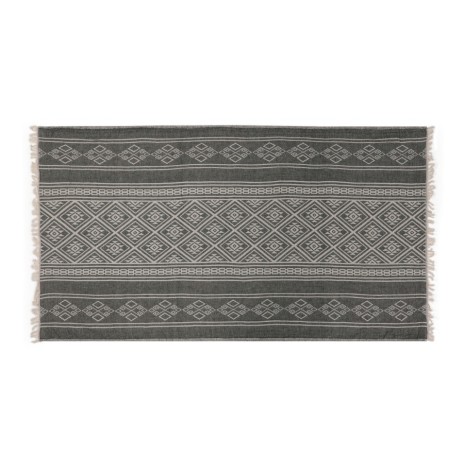 Prosop plaja cu franjuri, bumbac 100%, 90 X 180 cm, Aymira Grey