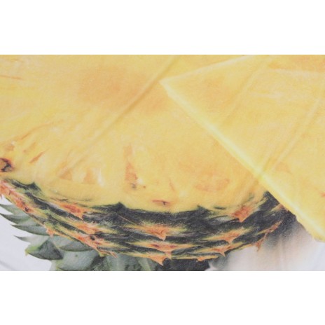 Prosop plaja rotund bumbac 100% cu franjuri, Fouta Ananas