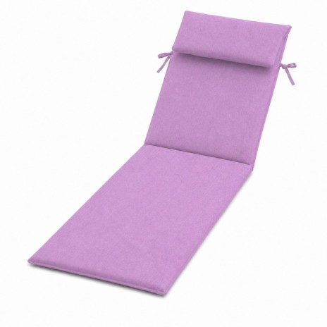 saltea sezlong gradina 60x190 cm pliabila lila cu perna reglabila si husa detasabila Oxford