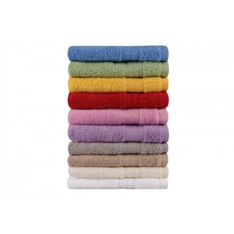 Set 10 prosoape 30X50cm bumbac 100%, Hobby Home, Curcubeu