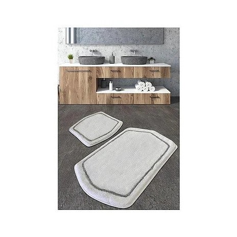 Set 2 covorase baie acril, Alessia Home, Genom Ecru