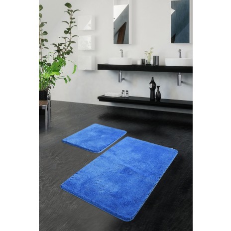 Set 2 covorase baie acril, Alessia Home, Havai Blue (albastru)