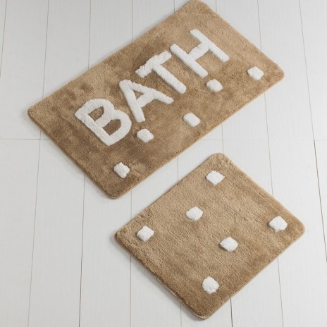 Set 2 covorase baie acrilic Bath Bej Alessia Home