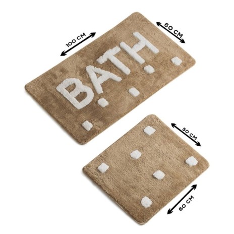 Set 2 covorase baie acrilic Bath Bej Alessia Home