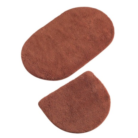 Set 2 covorase baie , Alessia Home, Colors of Oval Brick Red