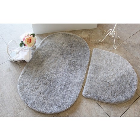 Set 2 covorase baie , Alessia Home, Colors of Oval - Grey