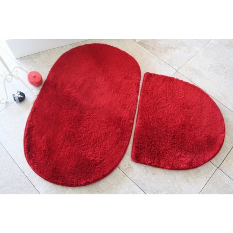 Set 2 covorase baie , Alessia Home, Colors of Oval - Red