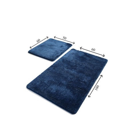 Set 2 covorase baie antiderapante Havai Albastru – Alessia Home