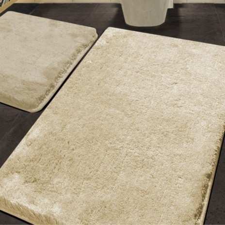 Set 2 covorase baie Alessia Home Havai Stone (Bej), moale si elegant