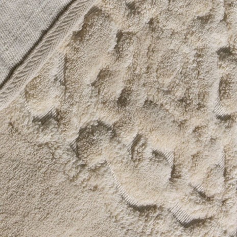 set 2 covorase baie bumbac Alessia Home Elite Rock antiderapante cu model in relief