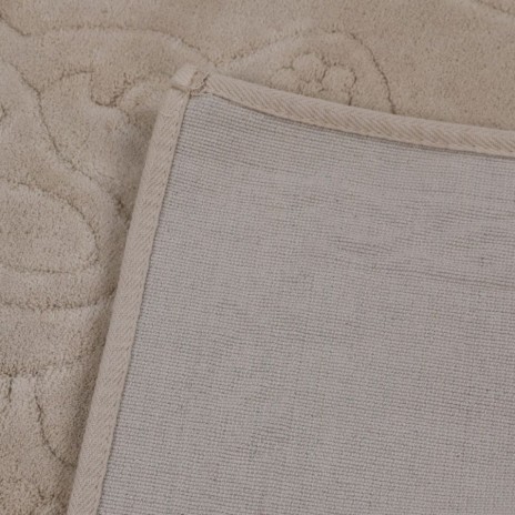 set 2 covorase baie bumbac Alessia Home Elite Rock antiderapante cu model in relief