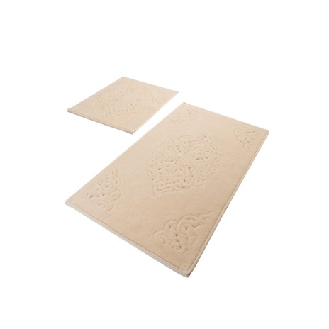Set 2 covorase baie bumbac, Alessia Home, Ottoman Beige