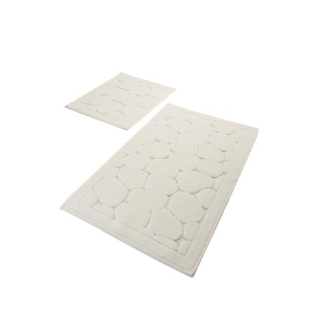 Set 2 covorase baie bumbac, Alessia Home, Parma Ecru