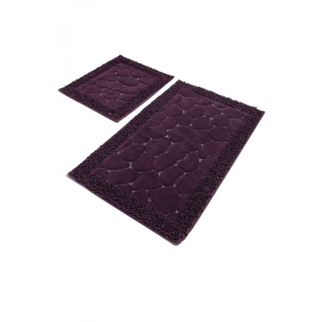 Set 2 covorase baie bumbac, Alessia Home, Stone - Purple