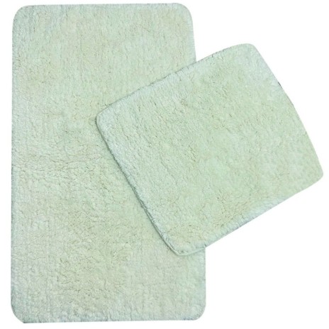 Set 2 covorase baie bumbac Cotton Basic Ecru, moale si absorbant