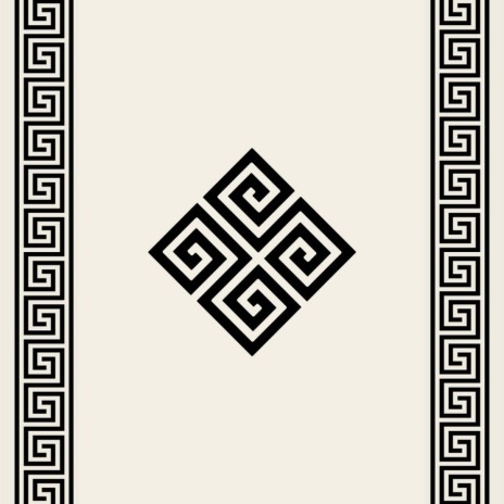 Set 2 covorase baie catifelate cu imprimeu geometric ecru negru, antiderapante
