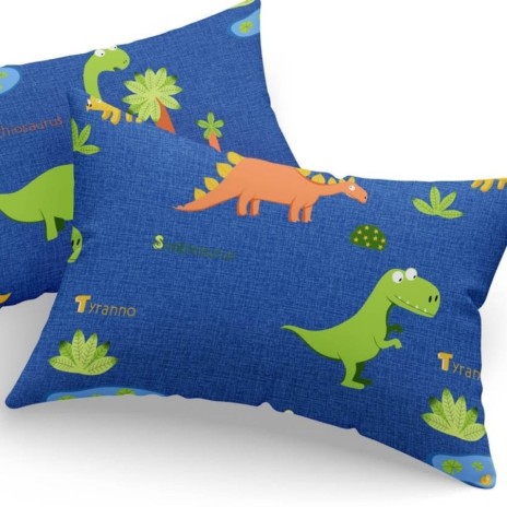 Set fete de perna 50x70 cm policoton Dinozauri cu model vesel preistoric