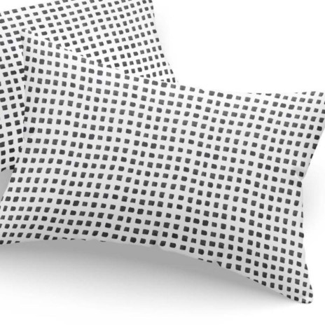 Set fete de perna 50x70 cm policoton Patratele cu design geometric minimalist