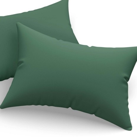 Set fete de perna 50x70 cm policoton Verde cu design simplu si elegant